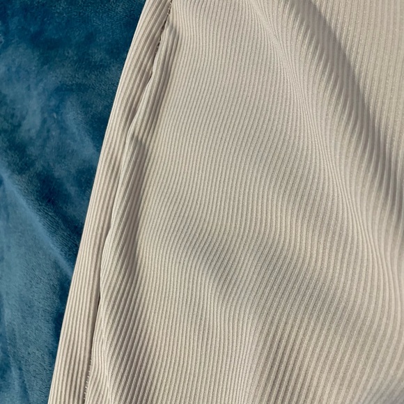 Grey ribbed flare pants - Picture 5 of 5